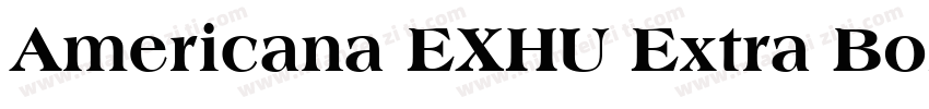 Americana EXHU Extra Bold字体转换